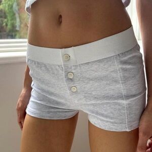 Brandy Melville Gray Pajama Shorts